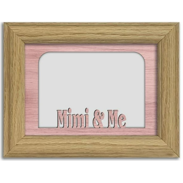 Mimi and Me Tabletop Picture Frame Holds 4x6 Photo Multiple Color Options Unfinished Frame