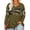 Camo Army Green, variant on TIYOMI Plus Size Women's Black Long Sleeve Blouses 2X Button Henley Crewneck Tops Christmas Totem Printing Shirts Color Block Pullover Xmas Tunics Fall Winter Tee 2XL 18W 20W