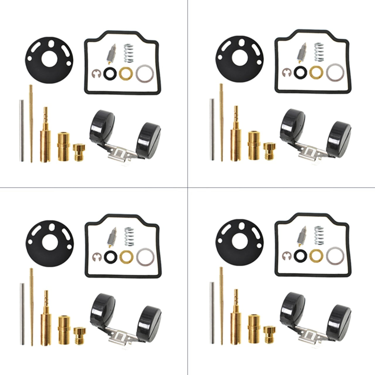 Labwork 4Pack Motorcycle Carburetor Repair Carb Rebuild Kits Fit for