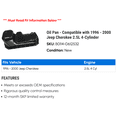thumbnail image 2 of Pan - Compatible with 1996 - 2000 Jeep Cherokee 2.5L 4-Cylinder 1997 1998 1999, 2 of 2