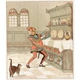 thumbnail image 2 of Randolph Caldecott 20x23 Black Ornate Framed Double Matted Museum Art Print Titled: The Queen of Hearts Pl 4 (1887), 2 of 5