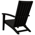 thumbnail image 3 of vidaXL Garden Adirondack Chair Black Polypropylene, 3 of 5
