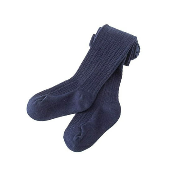 comerut Kids Toddler Baby Girls Solid Warm Cotton Tights Stockings Pantyhose Pants Socks
