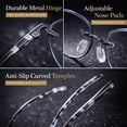 thumbnail image 4 of 4 Pack Reading Glasses Women Men Round Frame Lightweight Thin Readers Colorful Office Home, 4 of 8