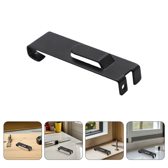 Luxshiny 12Pcs Black Grid Wall Panel Hooks Heavy Duty Iron Display Hangers for Home and Retail Use