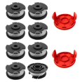 thumbnail image 1 of D1d TLH-02+ TLH-02-1 8Pcs Replacement Spool + 2Pcs Spool Cap for S6G Hyper Tough 20V Max HT22-401-03, 1 of 5