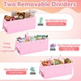 thumbnail image 5 of Extra Large Toy Box, Collapsible Sturdy Kids Toy Chest for Boys, Girls,Toy Chest Storage Box, 3 Side bags and Removable Lids, 40"X14"X16"，large toy box for Living Room, Bedroom,Pink, 5 of 10