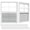 White, variant on Farfi 2 Pack Shed Windows, 24" x 36" Small Sliding Windows, Flush Mount Windows with Tempered Glass and Fiberglass Screen for Shed, Chicken Coop, Playhouse, Household, Garage, Barns