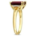 thumbnail image 2 of 3.91 Carat (Ctw) Garnet and Citrine Ring in Yellow Plated Sterling Silver for Women, 2 of 6
