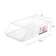 thumbnail image 3 of Vrorvz Auto Rolling Egg Holder for Refrigerator with 2 Layer Stacked Tray Design Clear Plastic Dispenser Fridge Storage Container with Removable Lid for Kitchen and Restaurant Use, 3 of 7
