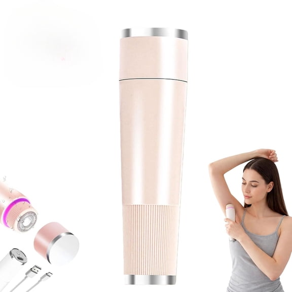 Electric Intimate Hair Trimmer, Rechargeable 2-in-1 Trimmer & Body Groomer for Women, Painless Grooming for Legs, Underarms & Face