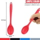 thumbnail image 2 of Cucharas de silicona para cocinar - Cucharas de cocina grandes para mezclar, servir y revolver - Utensilios antiadherentes resistentes - Cucharas grandes sólidas y ranuradas - Apta para lavavajillas, 2 of 5