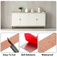 thumbnail image 3 of Uxcell Wall Trim Molding, Peel and Stick Self Adhesive Trim Mirror-Like Finish for Home DIY Rose Gold 16.4 Ft x 0.98 In, 3 of 6
