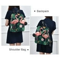 thumbnail image 4 of FORMRS Women's Travel Backpack Purse Anti-Theft Hidden Pockets Casual Shoulder Bag, Flamingo Leaves Pattern, 4 of 7