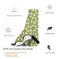 thumbnail image 3 of Daiia Funny Chicken Pattern Quick Dry Towel, Super Absorbent Travel Towel with Hanging Loop & Carabiner, Lightweight Compact Fast-Drying Microfiber Towel-27.5"x55", 3 of 8