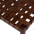 thumbnail image 3 of Taburete Butler Specialty Company Kerry de piel tejida marrón, 3 of 5