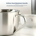 thumbnail image 4 of Fat Separator with Dual Spout & Strainer, 304 Stainless Steel Broth Soup Gravy Skimmer with Cool-Touch Handle for Cooking, Hot Pot, Stew - 5.51x4 Inch, 4 of 9