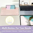 Macally small bluetooth keyboard for tablet and phone multi device