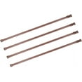 thumbnail image 1 of 4 Pack Tension Rods, 21.6-35.4 Inches Adjustable Spring Steel Cupboard Bars Tension Curtain Rod Shower Rod Extendable Width, 1 of 5