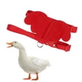thumbnail image 3 of M Buder Arnés y Correa Ajustable para Patos, Pollos y Gansos, Cuerda de Tracción para Mascotas Pequeñas, Chaleco de Caminata al Aire Libre, Rojo, M, 38.1 cm / 15 inches [cite: 72], 3 of 9