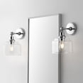 thumbnail image 2 of Safavieh Lansor Glam Wall Sconce, Chrome/Clear, Set of 2, 2 of 10