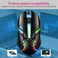 thumbnail image 4 of Lifetechs USB Wired Gaming Mouse LED RGB Ergonomic 1200DPI 3 Buttons High Precision Mute Desktop Computer Office Optical Mouse, 4 of 8