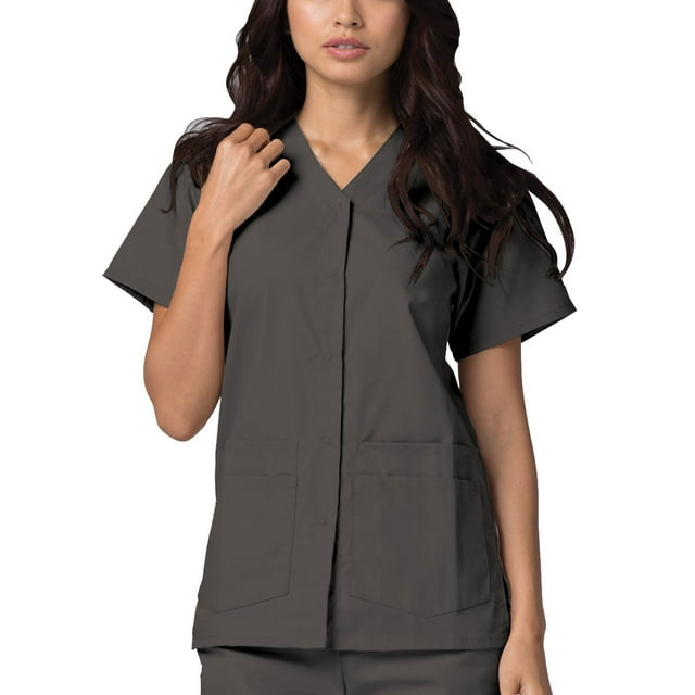Adar Universal Double Pocket Snap Front Top (Available in 39 Colors)