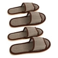 thumbnail image 5 of QIFULL Unisex House Slippers Open Toe Cotton 2 Pairs, 5 of 8