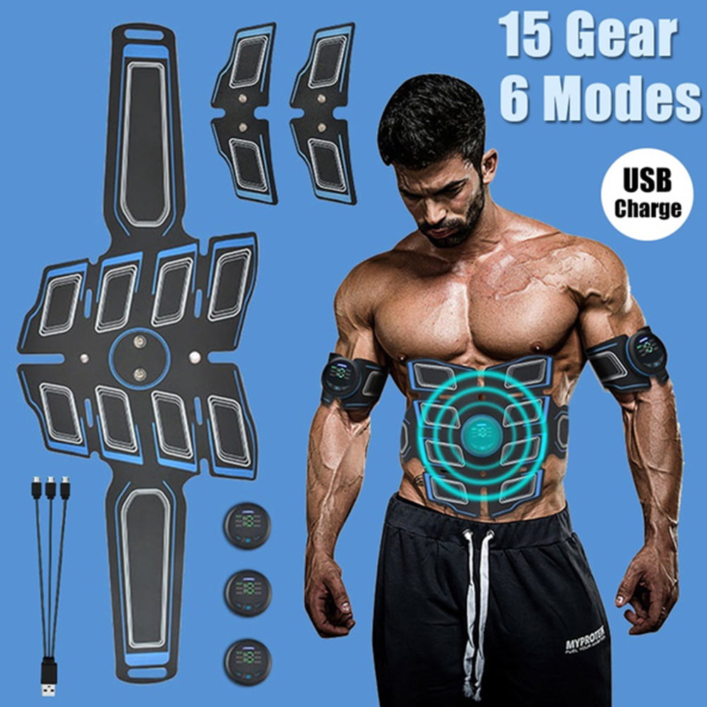 Ultimate Abdominal LCD Muscle Stimulator 6SixPack Pad Body TraIner USB Gym Gear 