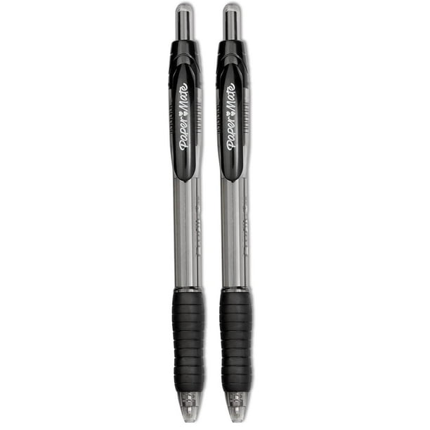 Bolígrafo Retráctil Paper Mate Profile de 1.4 mm, tinta negra, paquete de 2
