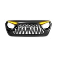 thumbnail image 3 of Front Shark Grille Bumper Grill w/Eyebrow DRL & Turn Lights For 2018-2023 Jeep Wrangler JL JLU JT, 3 of 5