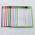 thumbnail image 3 of 20 Pcs Reutilizable Bolsillos de Borrado En Seco,Colores Variados para Niños Estudiantes, 3 of 7