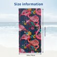 thumbnail image 2 of PHYHOO Flamingos Printed Microfiber Sand Free Pool Towel Lightweight Oversized Quick Dry Absorbent Compact Travel Must Have for The Swimming, Yoga, Camping, Summer Cruise Ship 30x60in, 2 of 8