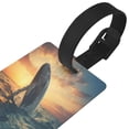 thumbnail image 3 of Kdxio Sunset Ocean Whale Luggage Tags Privacy Cover ID Label Suitcase Tags Identifiers For School Bags,Suitcases, 3 of 7