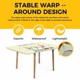 thumbnail image 4 of Happy Easter Table Cloths for 4 Foot Rectangle Tables, Cute Gnomes Eggs Spring Daisy Flowers Yellow Patio Waterproof Elastic Fitted Tablecloths, Washable Rectangular Table Cover for Camping, 4 of 8