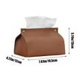 thumbnail image 3 of Tissue Box Leather Tissue Box Bedroom Living Room Desktop Tissue Organiser Home Tissue Sets, Usupdd 2025 Tissue Box Leather Tissue Box, 3 of 6