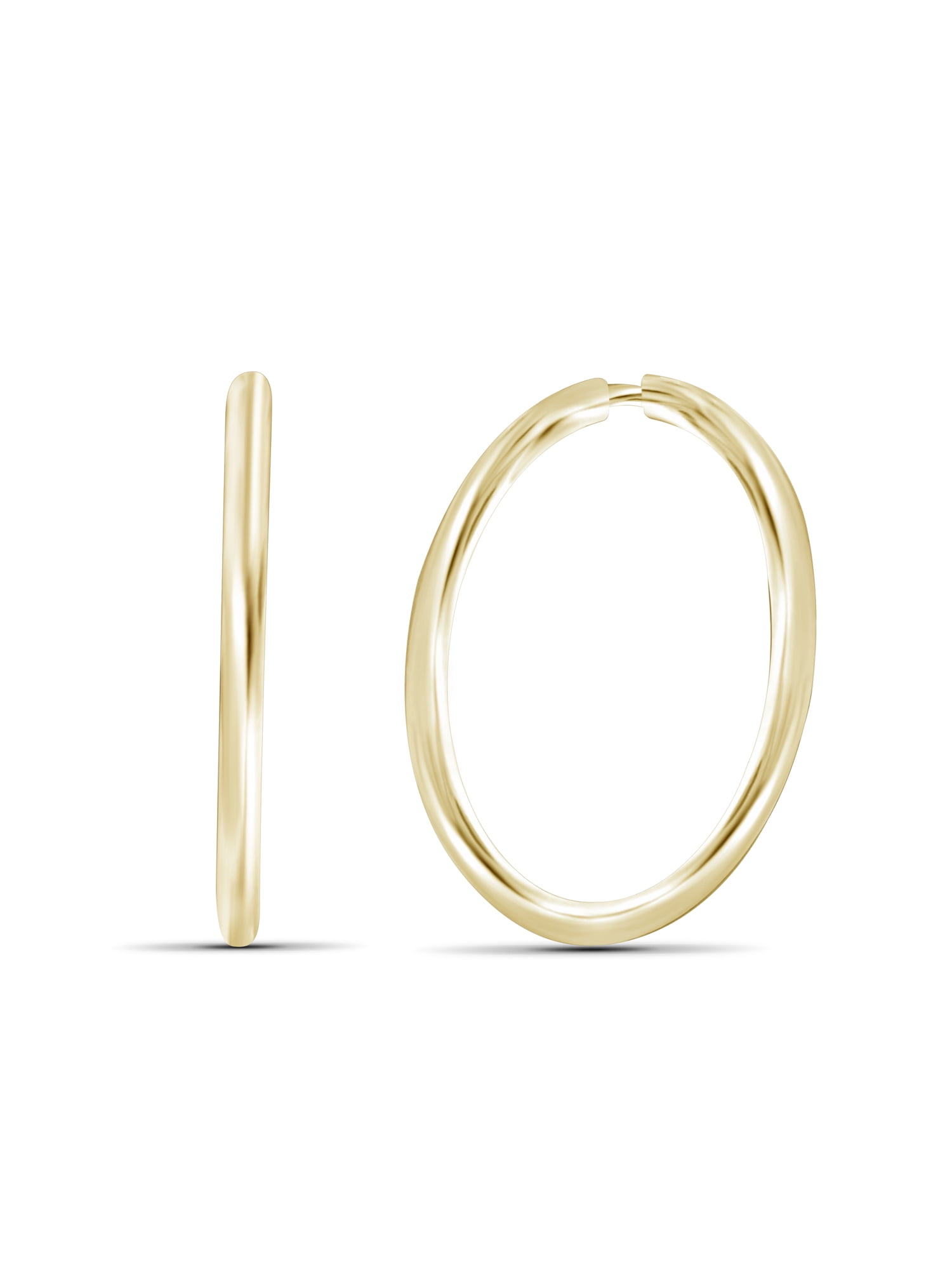 10kt yellow gold hoop earrings
