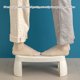 thumbnail image 5 of Ounissouiy Elegante Baño Moderno Para Niños Pequeños Para Baño Adultos Durable Taburetes De Baño - Taburete Baño Baño Fácil Juegos de accesorios de baño Combinado/Blanco, 5 of 6