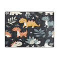 thumbnail image 5 of Yayeee Area Rugs for Living Room 5.2'x4' Non Slip Washable Bedroom Floor Carpet, Orange Dinosaur, 5 of 6