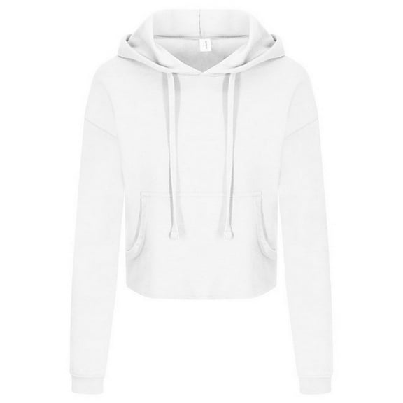 Awdis Womens Girlie Cropped Hoodie