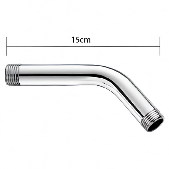 ACDANC Stainless steel Shower Head Extension Arm Straight Angled Extra Hose Pipe Shower