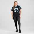 thumbnail image 6 of Women's Nike Claudin Cherelus  Black Carolina Panthers Team Game Jersey, 6 of 7