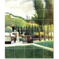 thumbnail image 1 of Ceramic Tile Mural-Jean-Jacques Rousseau Poster Art Tile Mural Home Renovation Design. 30" w x 36" h using (30) 6 x 6 ceramic tiles, 1 of 3