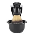 thumbnail image 4 of VIFERR Professionnel Ensemble de Brosse à Raser, 3 PCS Noir Kit de Rasage pour les Hommes Comprend ABS Résine Rasage Bol Acrylique Support de Rasage en Nylon Brosse à Raser Parfait pour les Hommes Père Mari Cadeau, 4 of 8