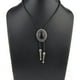 thumbnail image 5 of Collar de bolo jinwen Vaquero Occidental Hombre Plata Antigua, 5 of 7