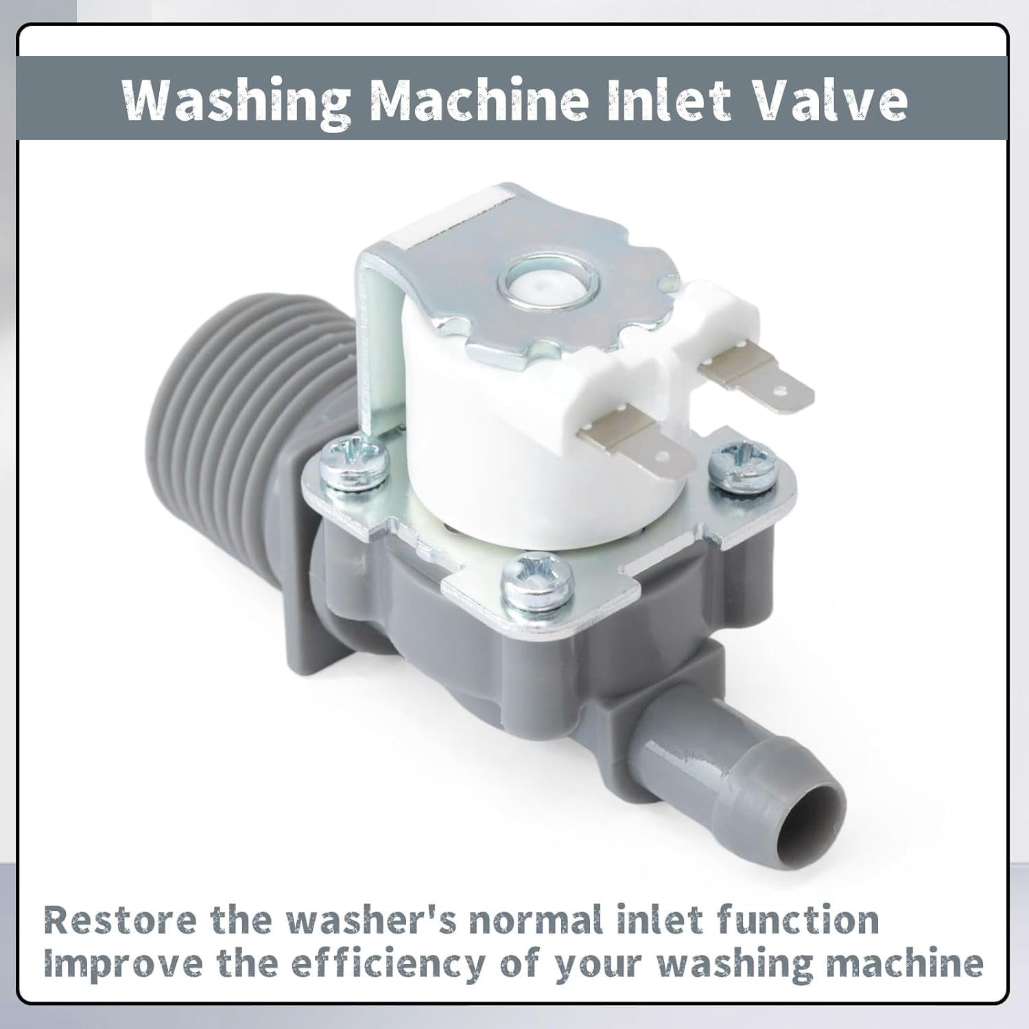RVKXHD 5220FR2006Z Washer Water Inlet Valve, 82.27*36*51.58mm, Compatible with LG WM1455HWA/00 WM3555HWA/00 WM3700HWA/01 Washing Machine Front-Load, Replace 4869491 AP6798392 PS12587933 EAP12587933