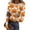 Yellow(Pumpkin Ghost), variant on Halloween Shirts for Women Long Sleeve Slim Funny Pumpkin Ghost Tunic Tops Holiday Fall Spring Crew Neck Ribbed Tee Tops Purple L