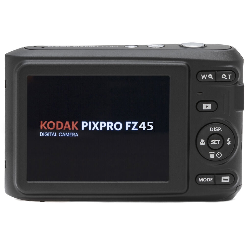 Kodak Pixpro FZ45 Camera (Black) + Extra Battery + Flash - 64GB Kit