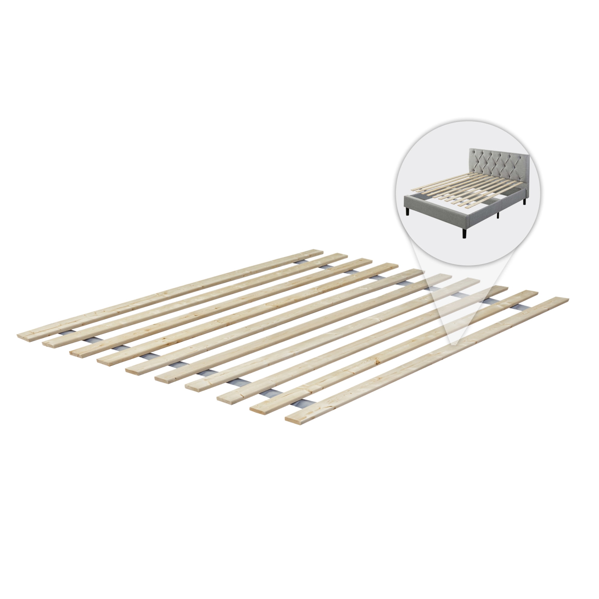 Gowtun, Vertical Wooden Bed Slats / Bunkie Board, Queen Size Walmart