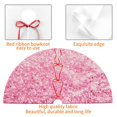 thumbnail image 4 of Sikiie Pink Glitter 30-48 inches {designName} Print Christmas Tree Skirt Snowman Xmas Tree Skirt with Edge Christmas Decorations for Holiday Party-48", 4 of 7